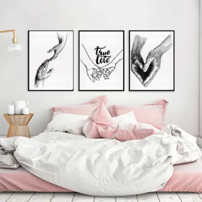 Cina fabbrica all&prime;ingrosso stampe d&prime;arte incorniciate muro astratto pittura tela Pittura Wall Art