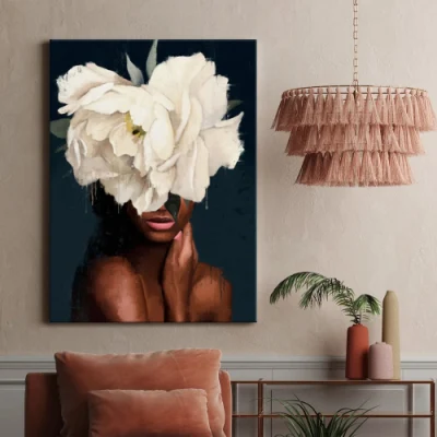 Fiore ragazza modello nuovo pittura muro decorazione tela Arte Home Decorazione alberghiera Personalizzazione avanzata