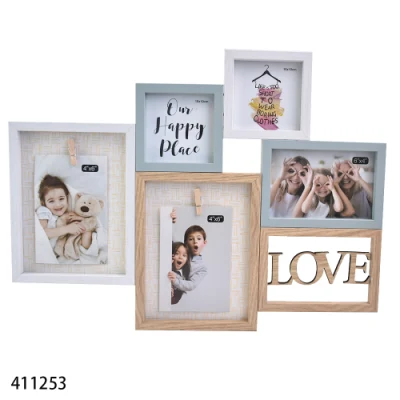 Nuova cornice fotografica MDF da collezione per decorazione domestica