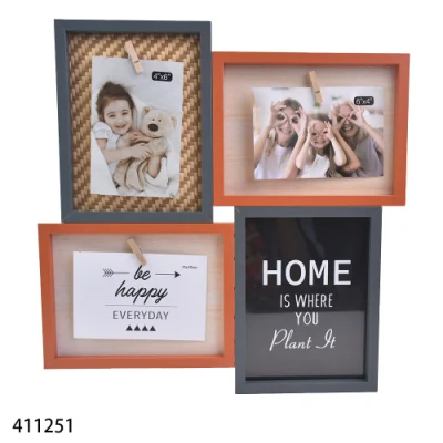 Nuova cornice fotografica MDF da collezione per decorazione domestica