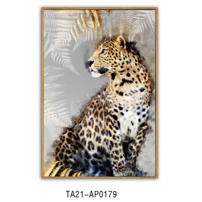African Large Wildlife Leone leopardo Animali Face Art immagini tela Paintings Wall Posters e stampe d&prime;arte HD per soggiorno
