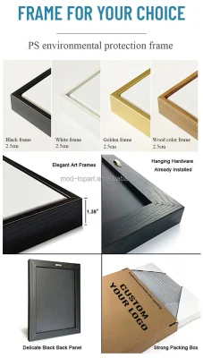 Vendita all&prime;ingrosso personalizzata 3 pannelli Abstract telaio galleggiante tela Wall Art Arredamento Casa Oro lamina immagine Design cornice tela parete Arte