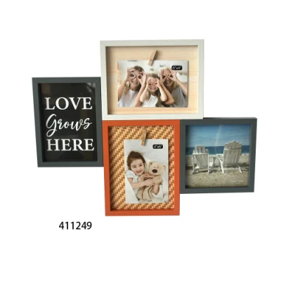 Nuova cornice fotografica MDF da collezione per decorazione domestica