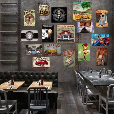 Vendemmed Evenfold ANIME Annivers Factory Best sale stampato Antique Finished Food Exhibition Bar Tin Sign