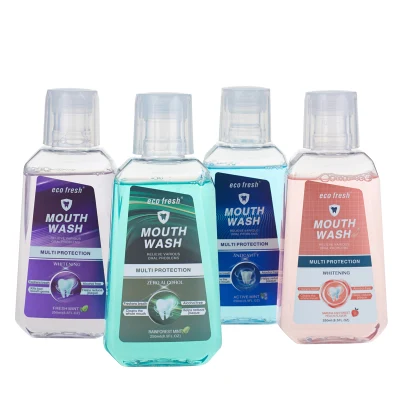 OEM 250ml denti naturali organici sbiancanti respirazione scarsa ridurre il viaggio Taglia Portable Flavabocca di aroma di menta di frutta