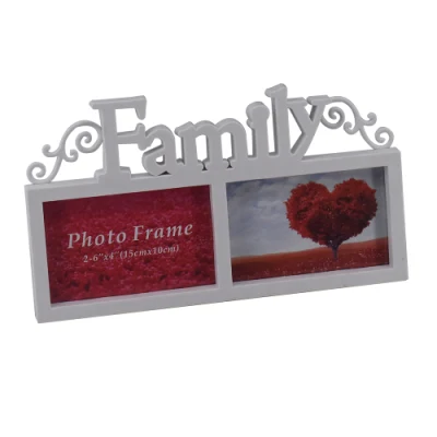 Iniezione di famiglia cornice fotografica per applique