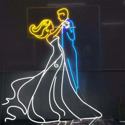 Decorazioni personalizzate per la casa di nozze Romantico Flex LED neon luce segno