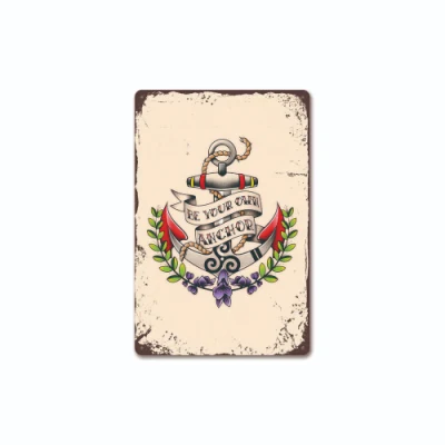  Poster vintage con cartelli in alluminio Rustic Metal