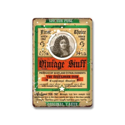 Design divertente Vintage Metal Signs per Bar