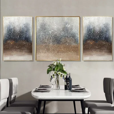 Nordic decorazione Pittura soggiorno divano sfondo parete Trittico Hanging Foto Abstract Art Beach dipinto ad olio