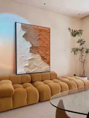 Grandi dipinti ad olio d&prime;arte astratta 3D dipinti a mano per decorazione