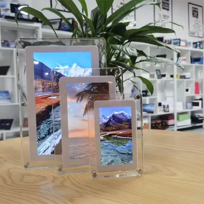 Display fotografico video da 10.1 pollici Art NFT acrilico digitale foto Cornice con batteria