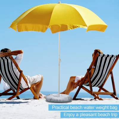 Base peso pieghevole con bandiera a ombrello in PVC con borsa ad acqua