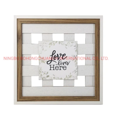 New Personalizza legno cornice fotografica decorazione d&prime;arte parete