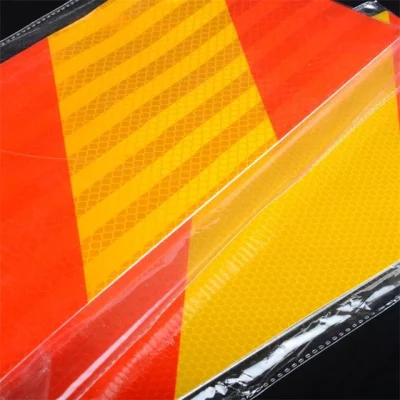 Alluminio caldo+materiale riflettente Bianco/dorato/Rosso/Nero (personalizzazione supporto) Cartello di avvertenza traffico con targhetta in alluminio
