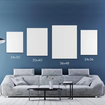 Ordine personalizzato Commercio all&prime;ingrosso Grande dimensione Wall Art Pittura tela stretch Stampe per decorazioni