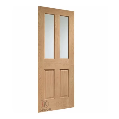 Struttura in legno di stile classico Rovere massiccio con interni vetro da cucina Porta
