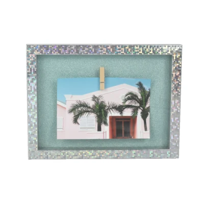 Muro aggancia iridescente Collage Photo Frame Multi aperture Picture Frame