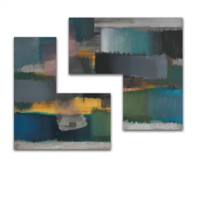 Irregolare Calligraphy tela pittura Oro vernice olio Stampa Wall Art Blue Wall Art, Extra Large Abstract Oil Painting
