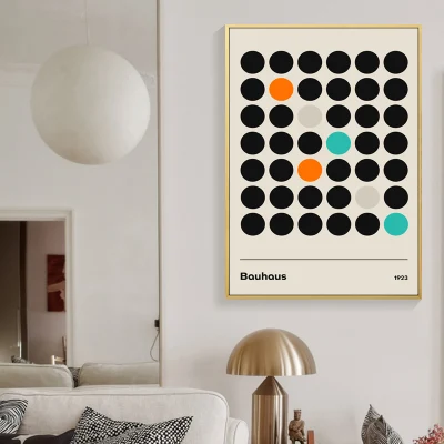 Decor Art Abstract Geometric Poster Prints MID Century Gallery Wall Pittura di tela di arte