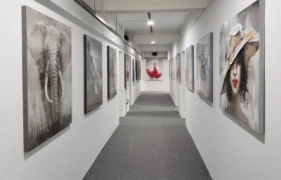 Dipinto ad olio tela Africana Donne nere tela Arte da parete