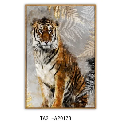 African Large Wildlife Leone leopardo Animali Face Art immagini tela Paintings Wall Posters e stampe d&prime;arte HD per soggiorno