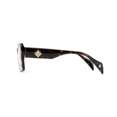 Cornice ottica retro-floreale in acetato