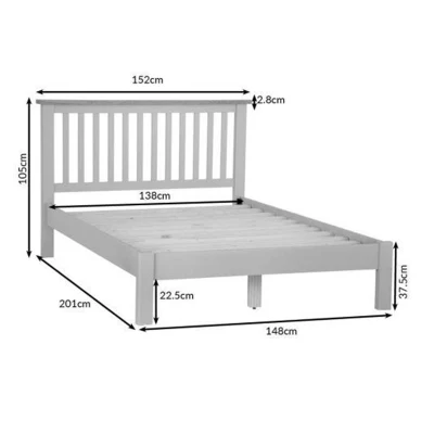 Mandrino da letto a muro in legno dipinto di quercia blu di alta qualità Cornice con doghe di pino Contemporaneo letto piatto per Home Hotel Letto singolo matrimoniale queen size