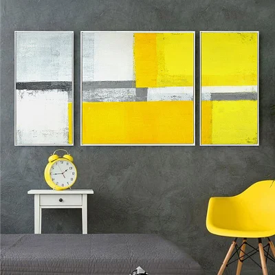 Arredamento soggiorno Wall Pittura astratta incorniciata Art Canvas Stampa