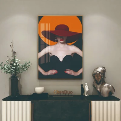 Figura moderna Abstract tela geometrica Pittura Arte Contemporanea Poster Stampa Volti Wall Art immagine per soggiorno arredamento casa