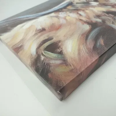 Highland Cow Picture Wall decor tela Stampa Pittura Arte Vintage Agriturismo Arte Casa regalo Casa decorazione Pronto per mangiare Hang Camera da letto soggiorno cucina Ba