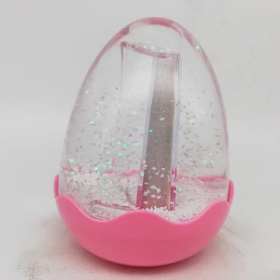 Uovo neve Globo cornice fotografica con acqua e glitter