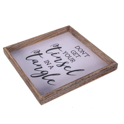 Home muro legno decorazione segni 12 X 12 pollici rustico Legno incorniciato segno
