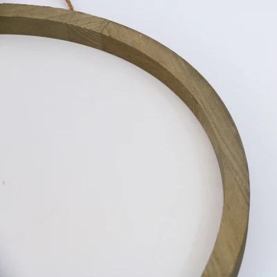 Placca grande personalizzata rotonda in legno vuoto