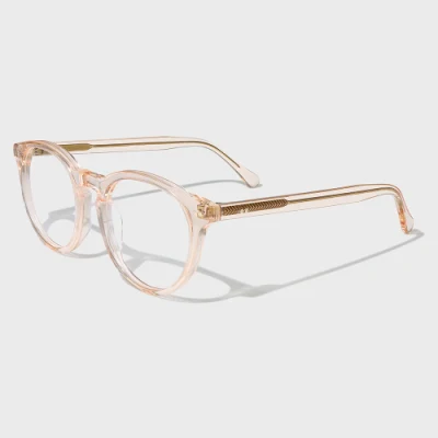 Occhiali verdi trasparenti con cornice ottica classica circolare Yeetian