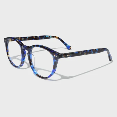 Occhiali verdi trasparenti con cornice ottica classica circolare Yeetian