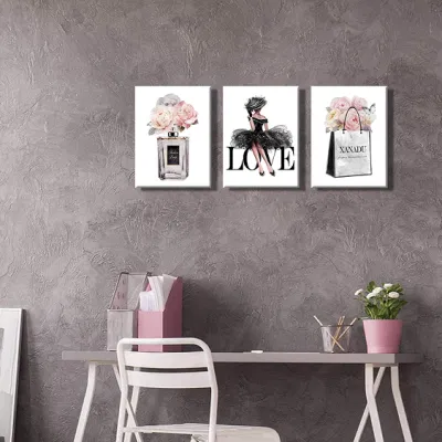 Modern Fashion Wall decor tela olio Pittura astratta stampe d&prime;arte Per bagno