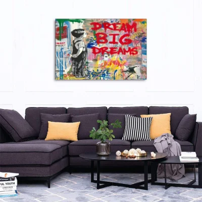 Hot Selling Wall Art dipinti ispiratori tela dipinti Graffiti Pop Posters d&prime;arte stampe per arredamento Casa 36X24 pollici