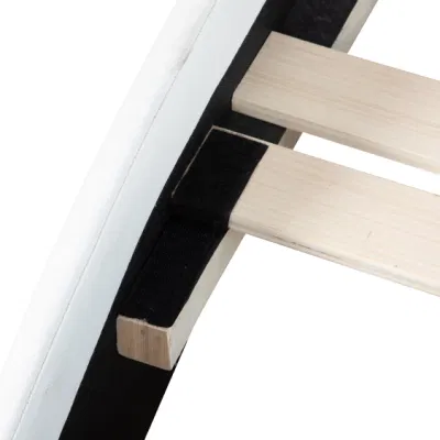 Willsoon basso profilo con plateau, struttura letto dal design moderno, letto queen size/full size a forma di onda Letto imbottito in pelle LED Light struttura in legno