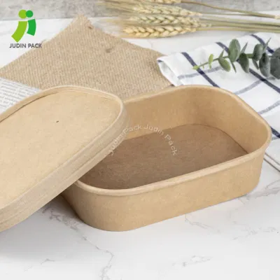 Fabbrica di fornitori cinesi Bowls di carta monouso di insalata per frutta di insalata