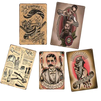 Personalizzato che cadde dal cielo quando Metal europeo &amp; American Style retro Vintage Tin segno per la pubblicità decor