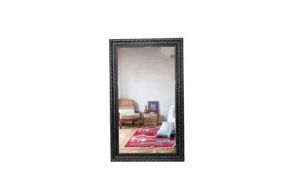 Custom Large Gold Black Metal decorazione domestica parete completa Lunghezza corpo Grande pavimento lungo telaio specchietto all&prime;ingrosso Antique Specchio bagno pittura foto