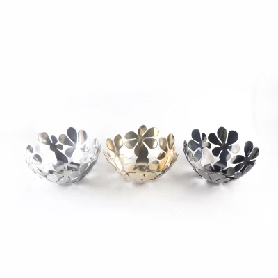 Acciaio inossidabile Moda Design decorativo frutta Bowl