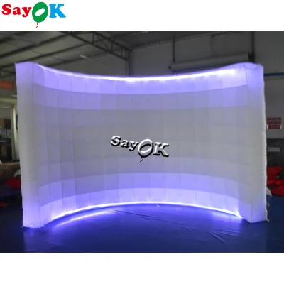 Hot sale LED gonfiabile Photo Booth sfondo parete per Party Evento di nozze