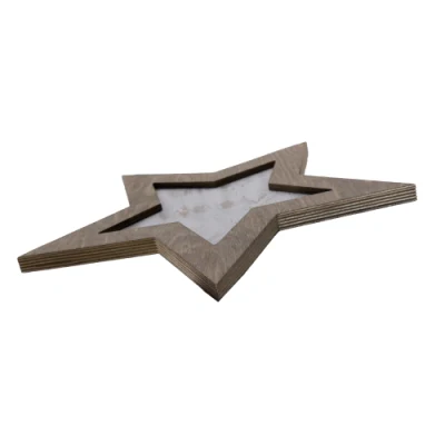 Custom rustico Star legno placca in legno vuoto legno incorniciato insegne
