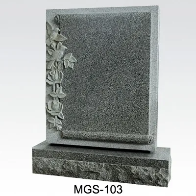Pietra naturale Grigio granito Monumento personalizzato pietra di testa di Gravestone Tombstone