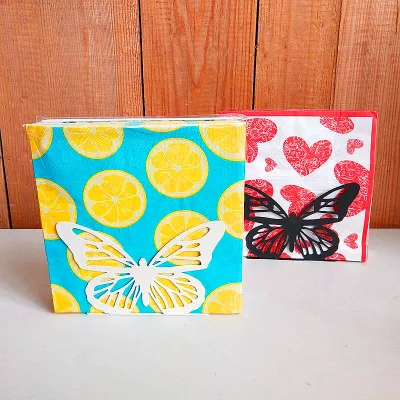 Supporto in metallo per tovaglioli da tavolo Butterfly Design personalizzato economico