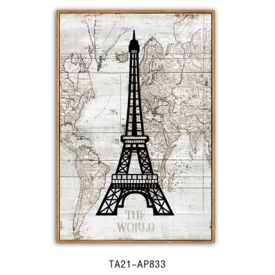 Lusso moderno Moda Torre Eiffel sera scenario soggiorno casa Decorazione Wall Art Poster Foto Hanging tela