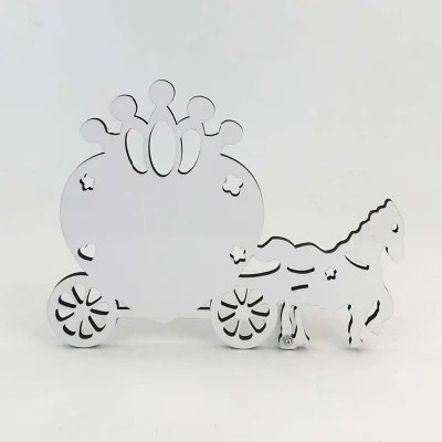 Cornice fotografica in MDF bianco sublimazione per regalo di compleanno
