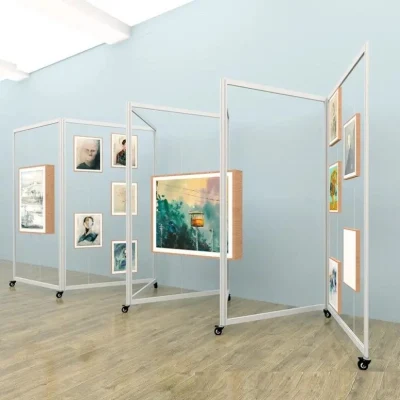 Cornice in alluminio pannello Display parete per studenti opere d&prime;arte, librerie di classi corridoi Mostra padiglioni &amp; Fiere scientifiche
